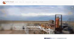 Desktop Screenshot of pacificenergydevelopment.com